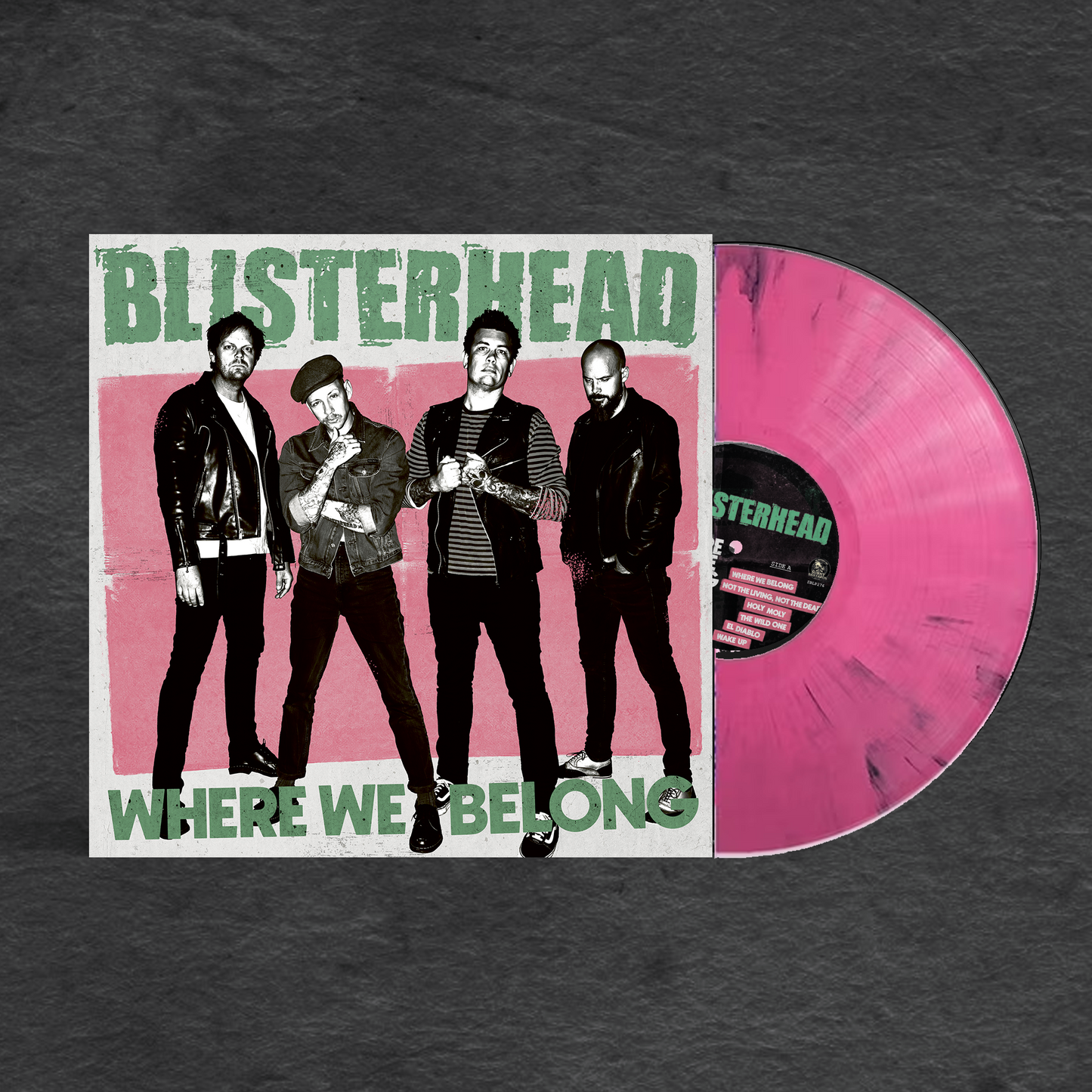 Where We Belong Pink Black Swirl Vinyl